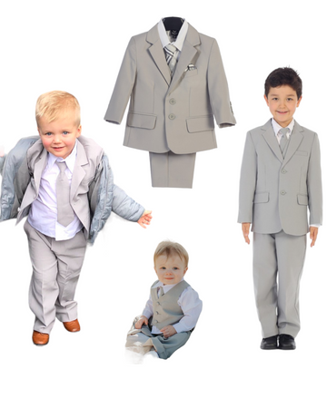 Boys Light Grey Suits - Classic, Classic Slim, Executive
