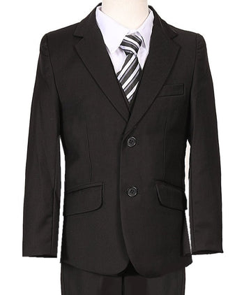 Boys Black Slim Suit (Executive)