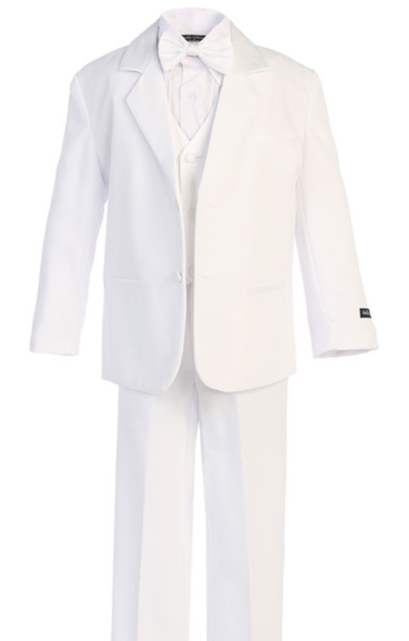 Boys white tux 2025