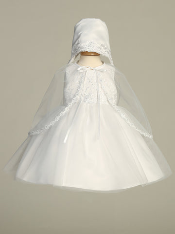 2250 white baptism dress - view 1
