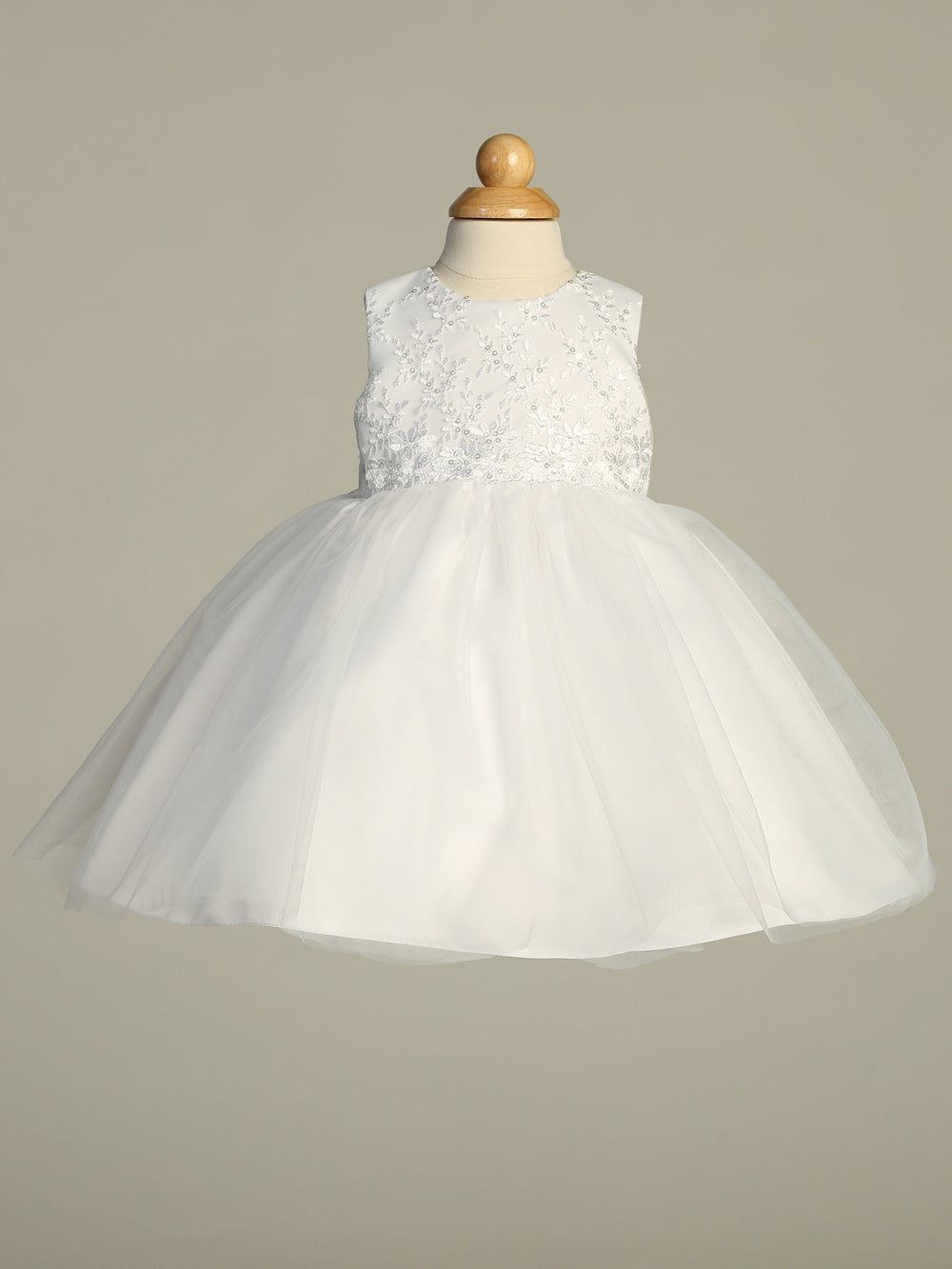 2250 white baptism dress - view 3