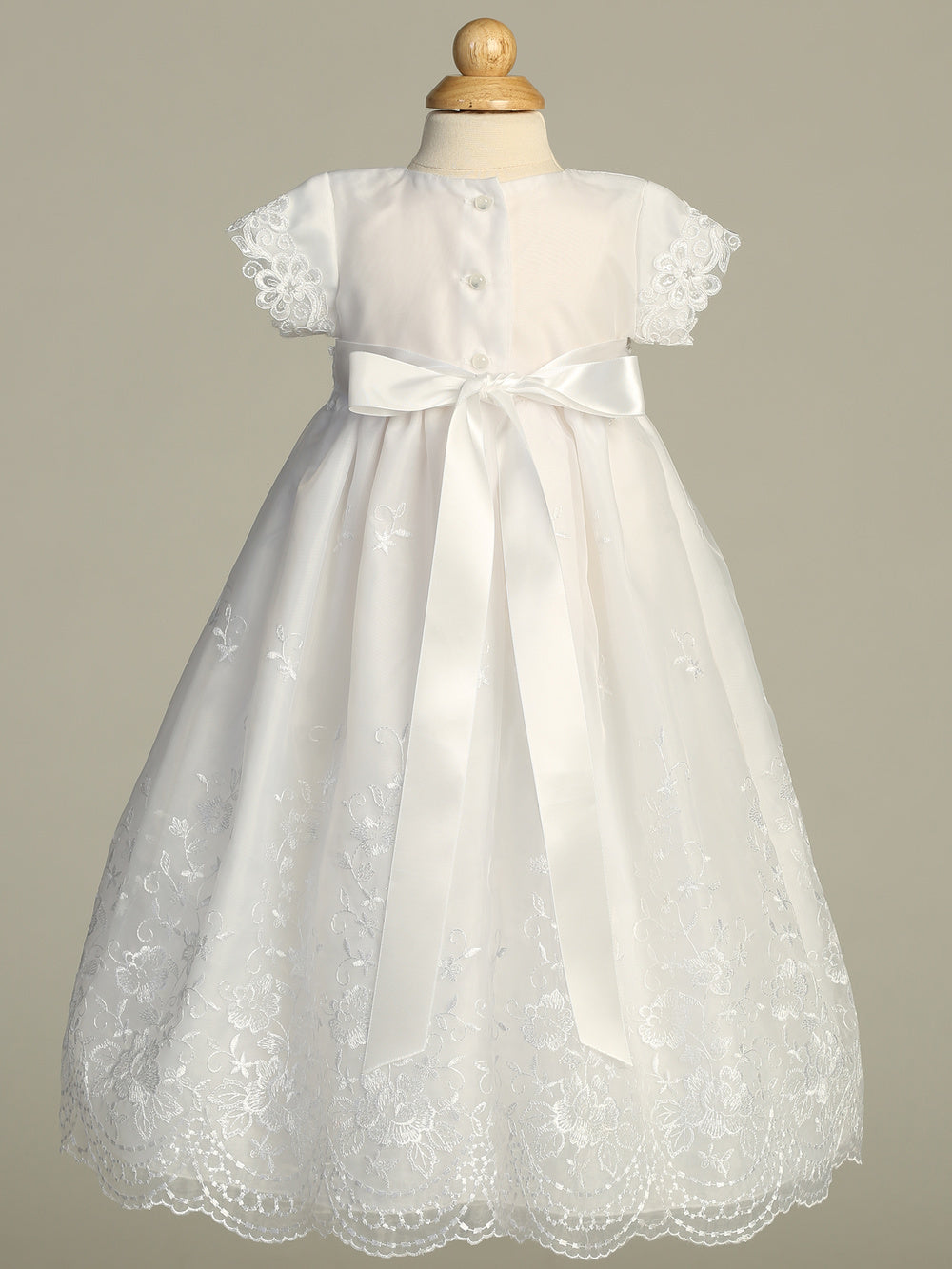Alice white baptism gown - view 3