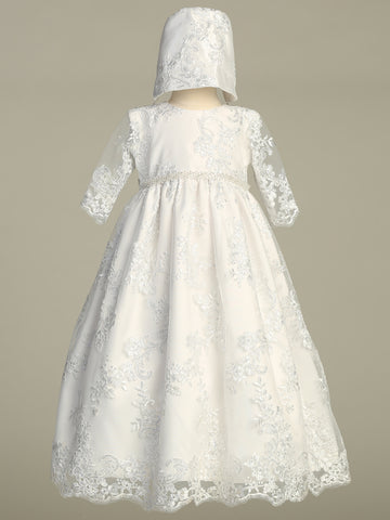 April white baptism gown - view 1