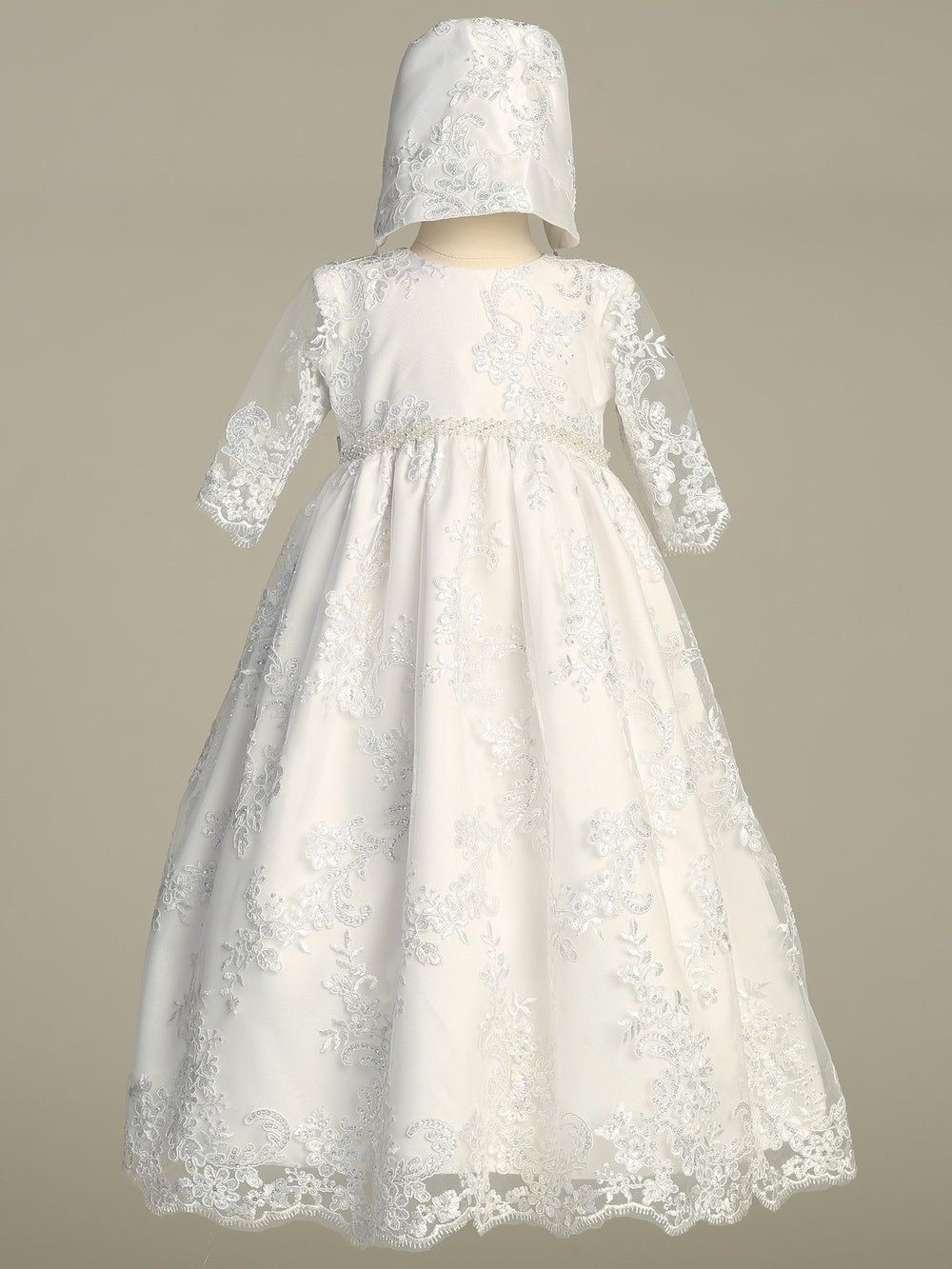 April white baptism gown - view 2