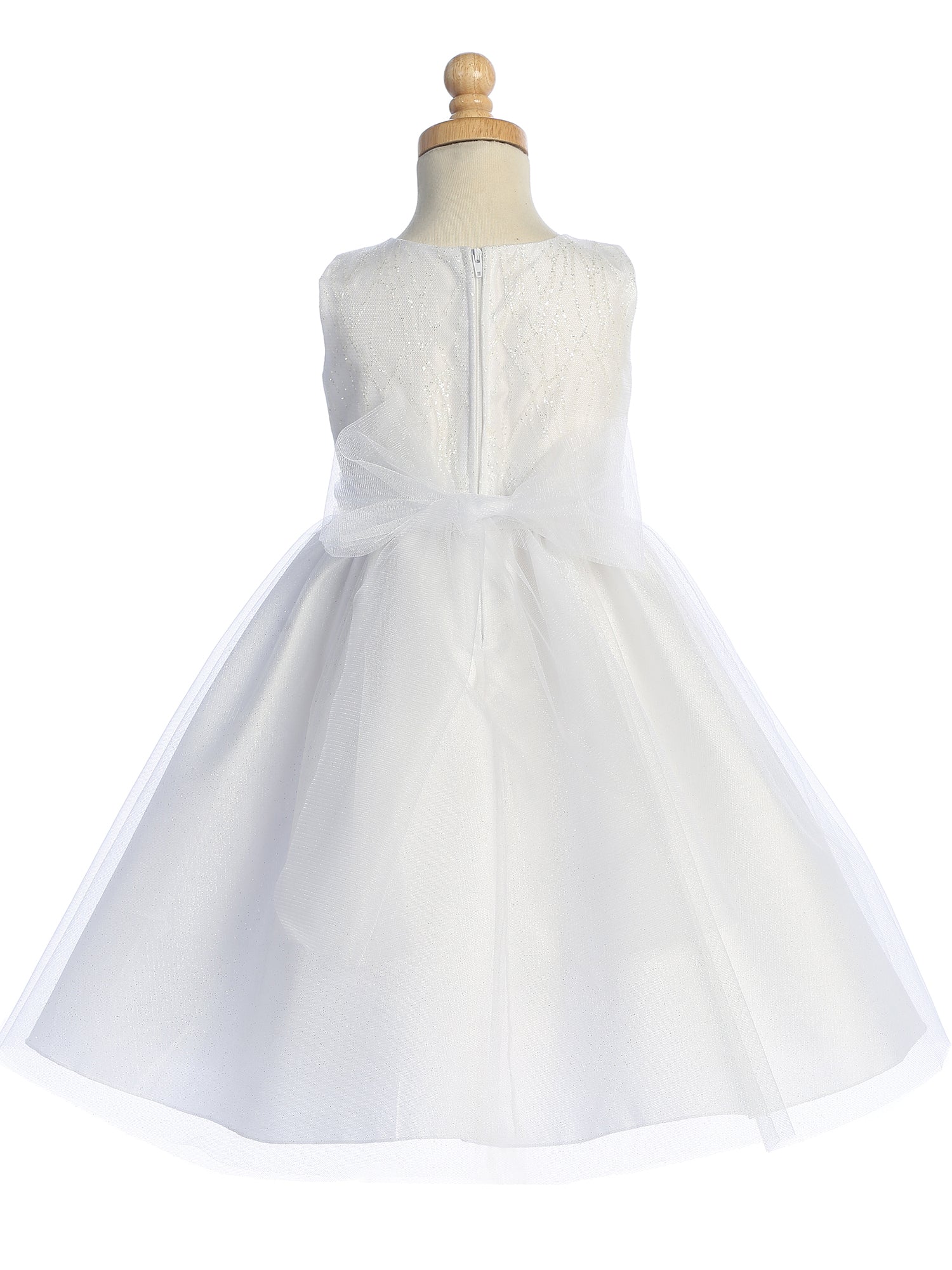 Tulle Flower Girl Dresses - Girls White Dress | Sparkle, US Made