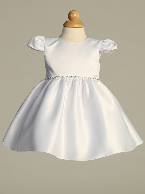 BL265 white baptism dress - view 1