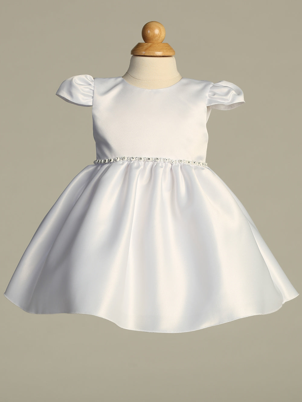 BL265 white baptism dress - view 2