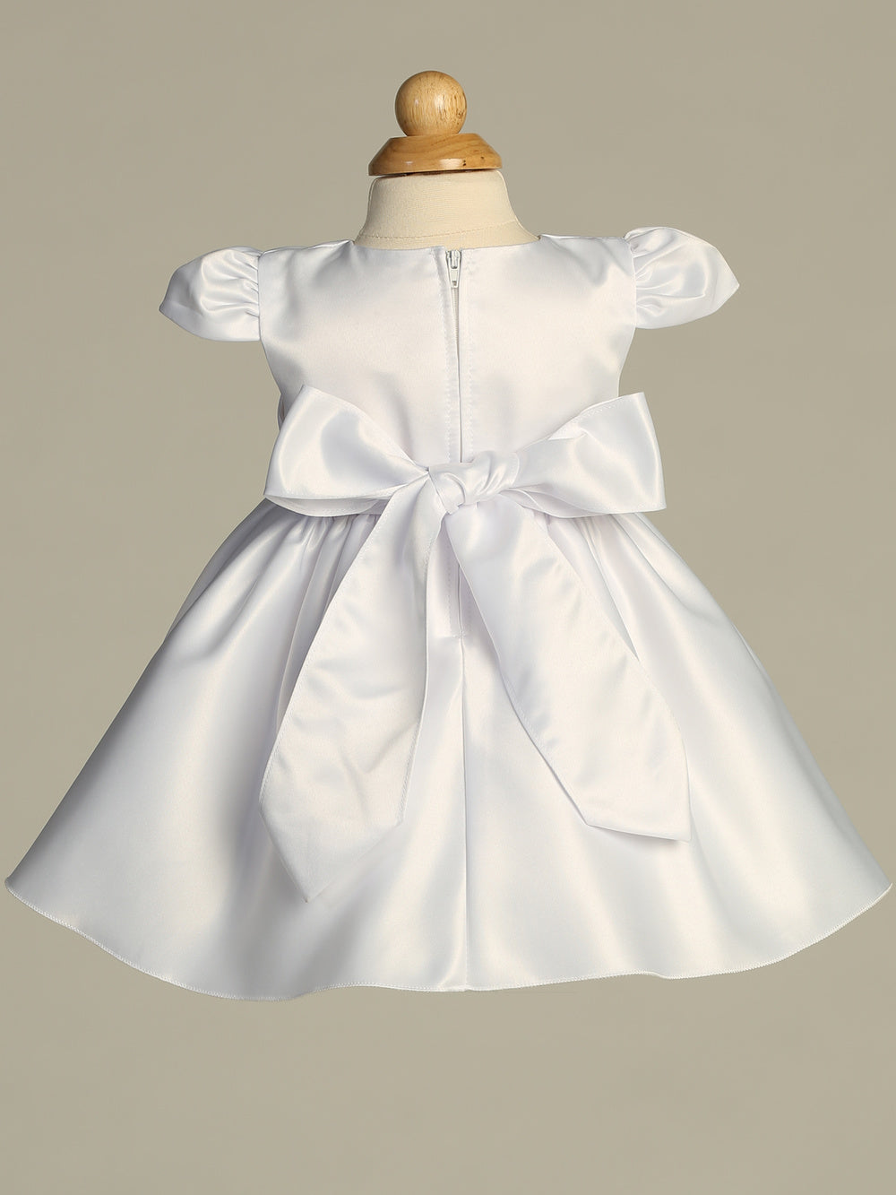 BL265 white baptism dress - view 3