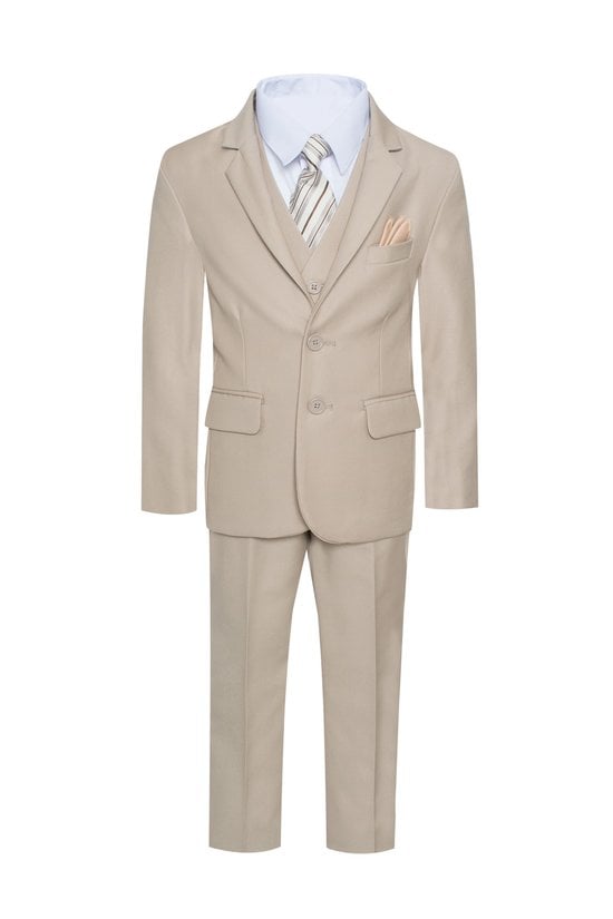 Boys Executive Light Khaki/Beige Suit