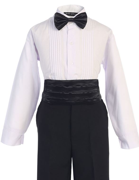Boys Long Tail Black Tuxedo