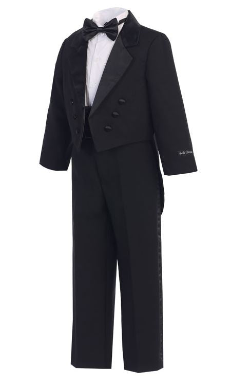 Boys Long Tail Black Tuxedo