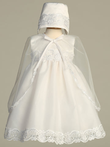Catherine white baptism dress - view 1