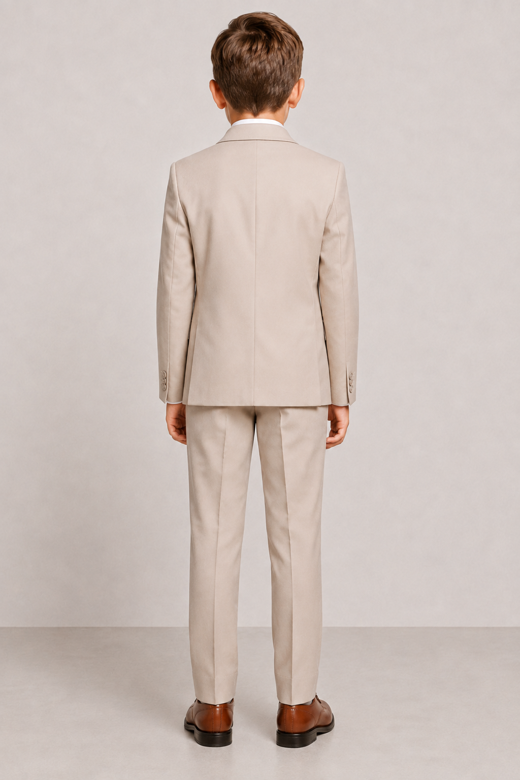 Boys Executive Light Khaki/Beige Suit