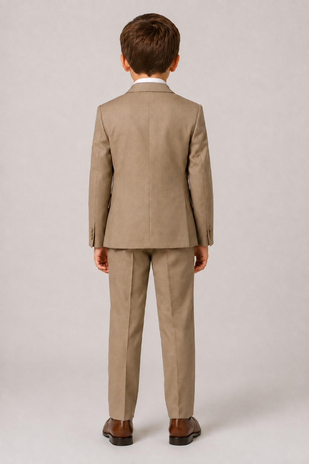 Boys Executive Khaki/Beige Suit