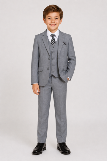 Executive 7PC Boys Grey Suit (1)