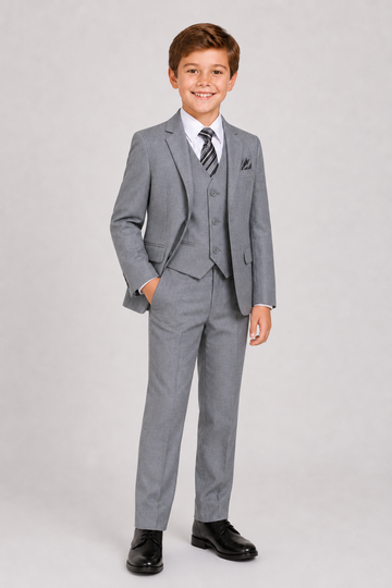 Executive 7PC Boys Grey Suit (1)
