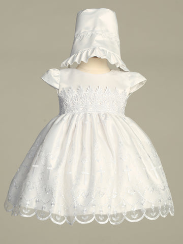 Crystal white baptism dress - view 1