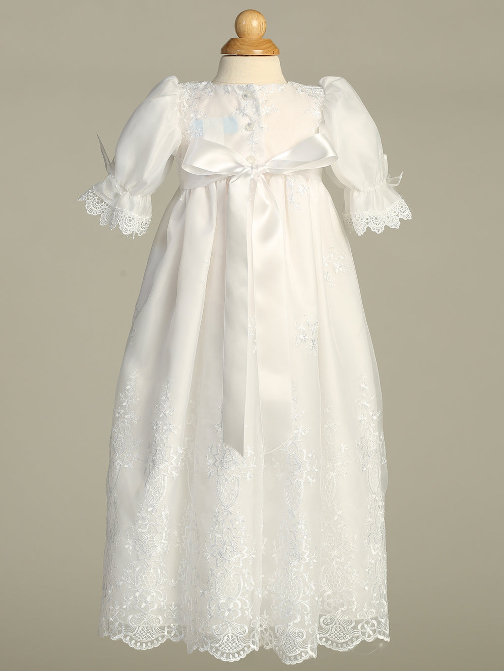 Emily white baptism gown - view 3