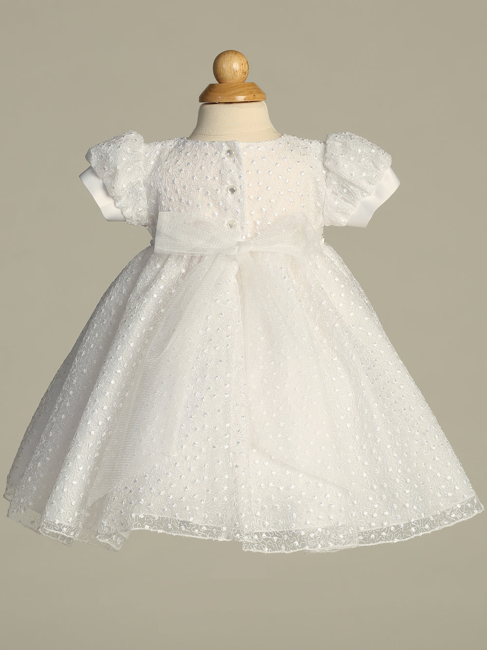 Heidi white baptism dress - view 3