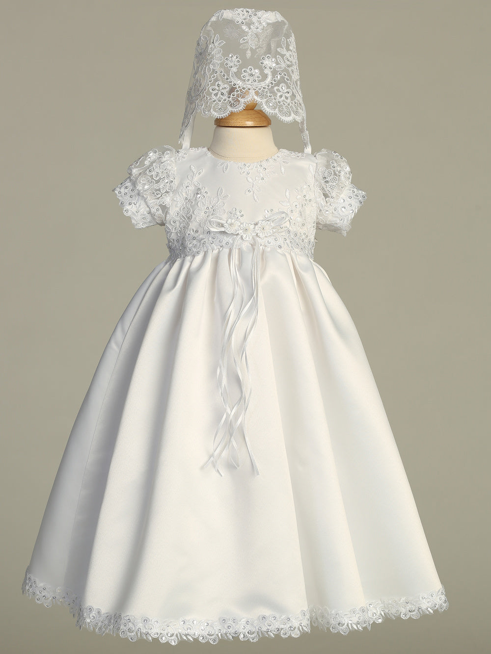 Hope white baptism gown - view 2