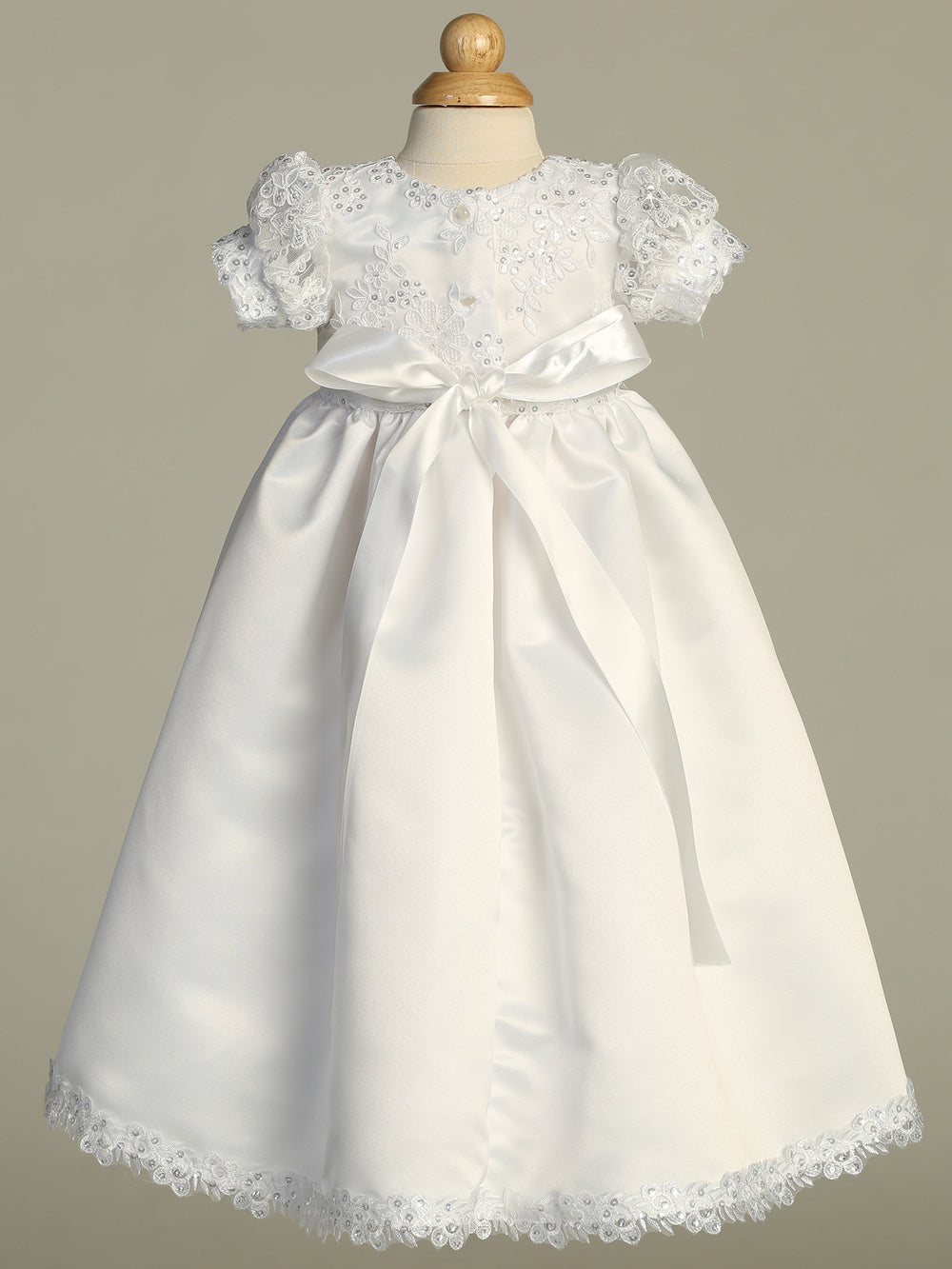 Hope white baptism gown - view 3