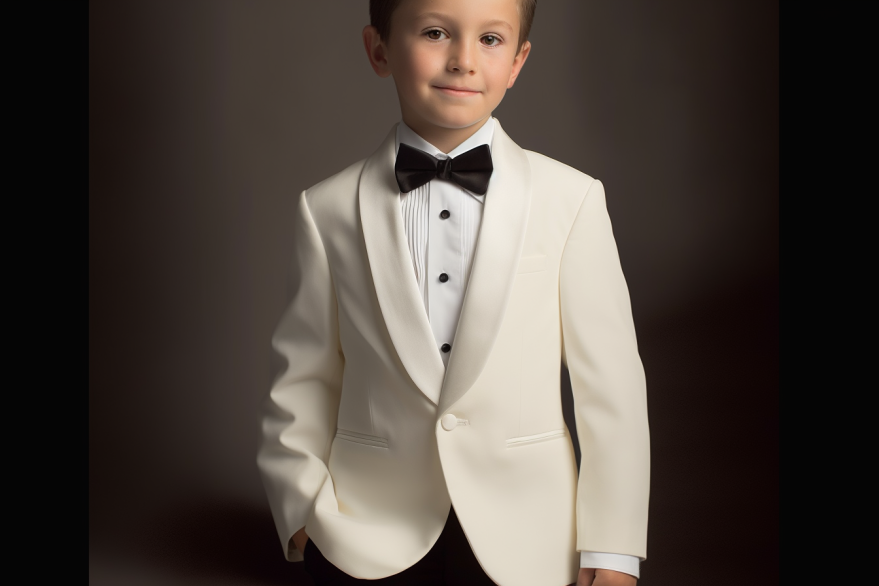 Boys Ivory Shawl Tuxedo at Malcolm Royce