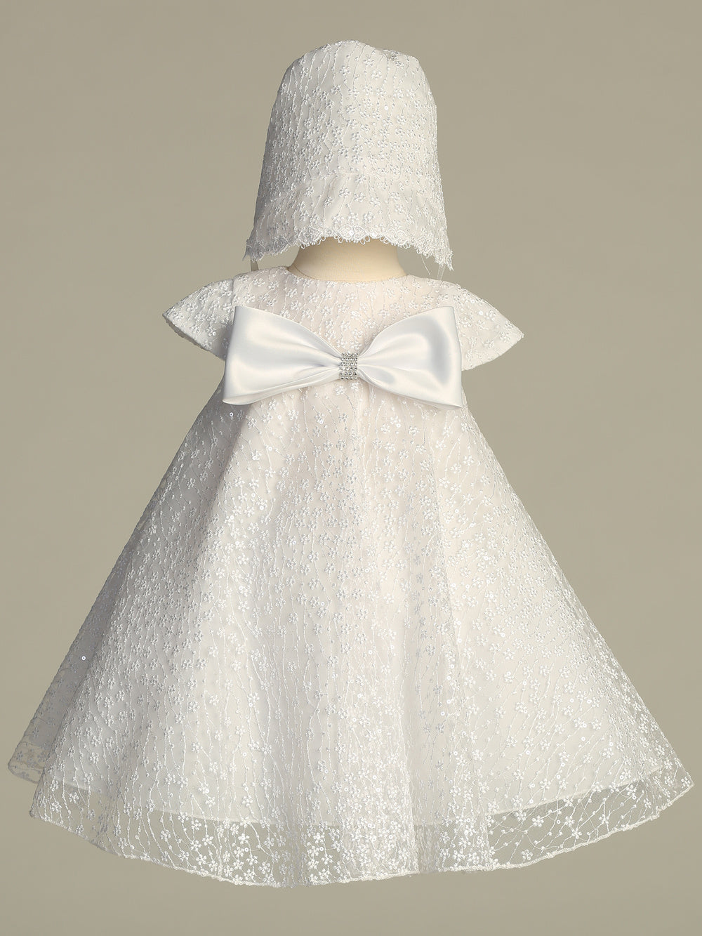 Kelly white baptism dress - view 2