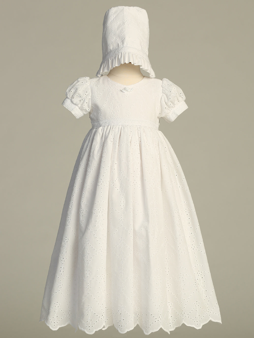 Lisette white baptism gown - view 2