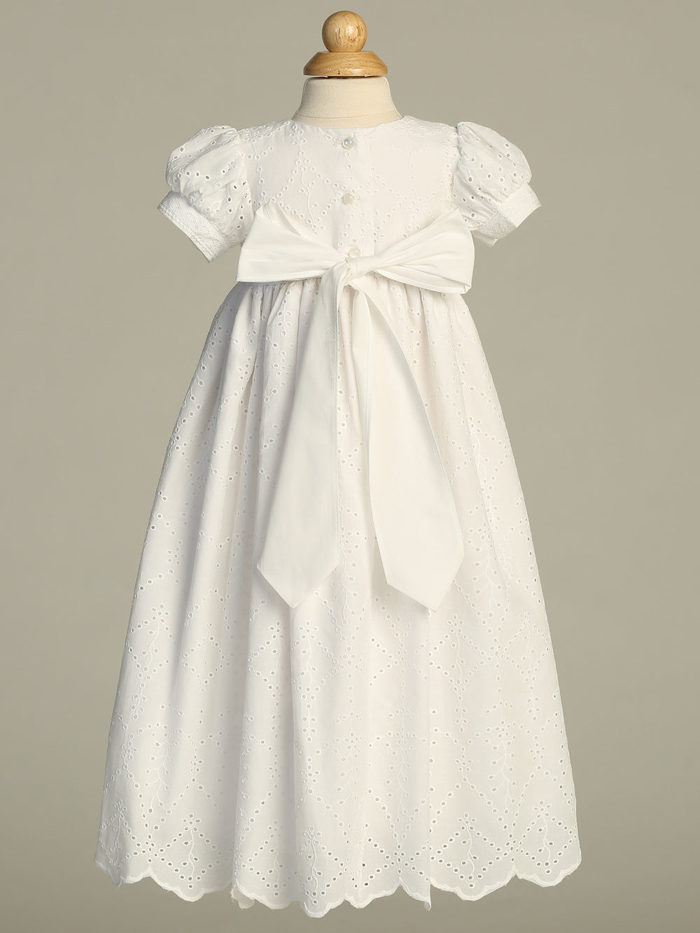 Lisette white baptism gown - view 3