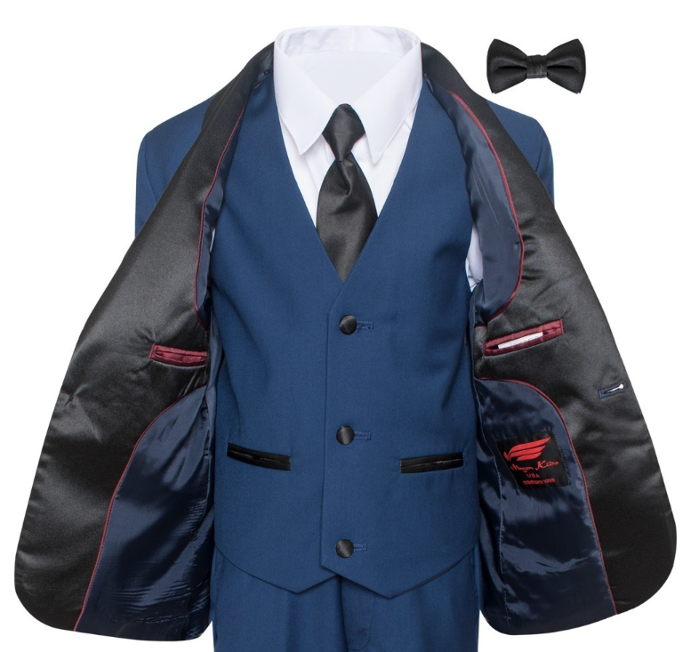 Kids Navy Shawl Tuxedo for Special Occasions