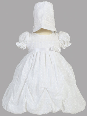 Olivia white baptism dress