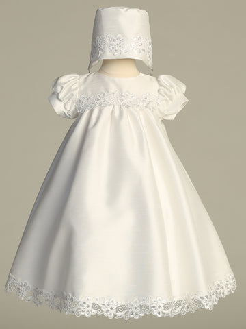 Shelby white baptism dress - view 1