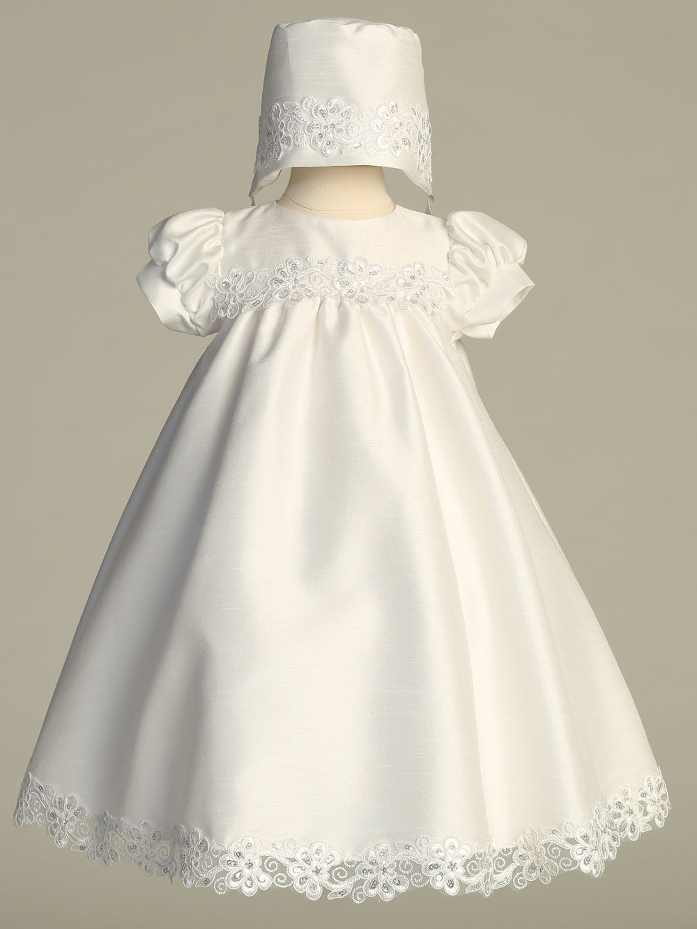 Shelby white baptism dress - view 2