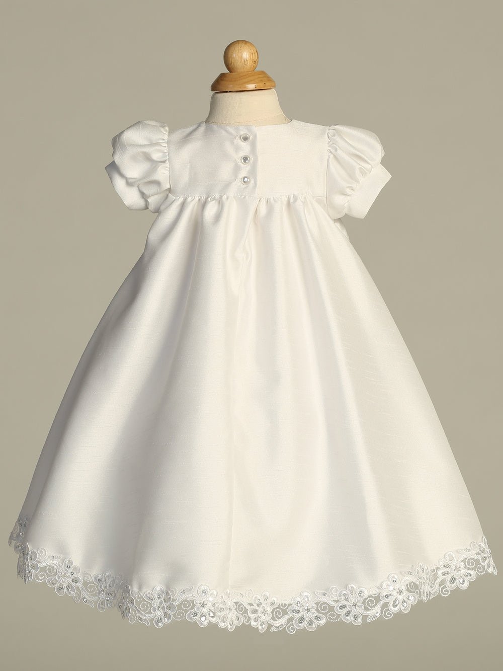 Shelby white baptism dress - view 3