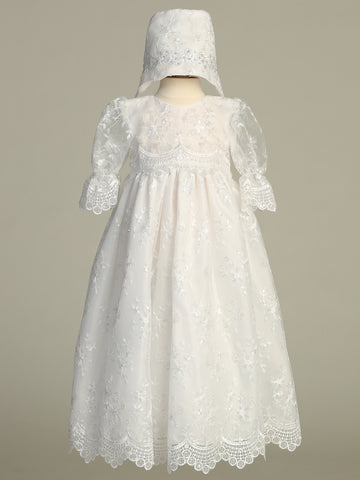 Whitney white baptism gown - view 1