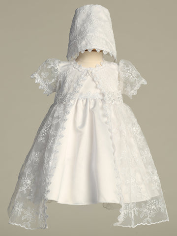 Zara white baptism dress - view 1