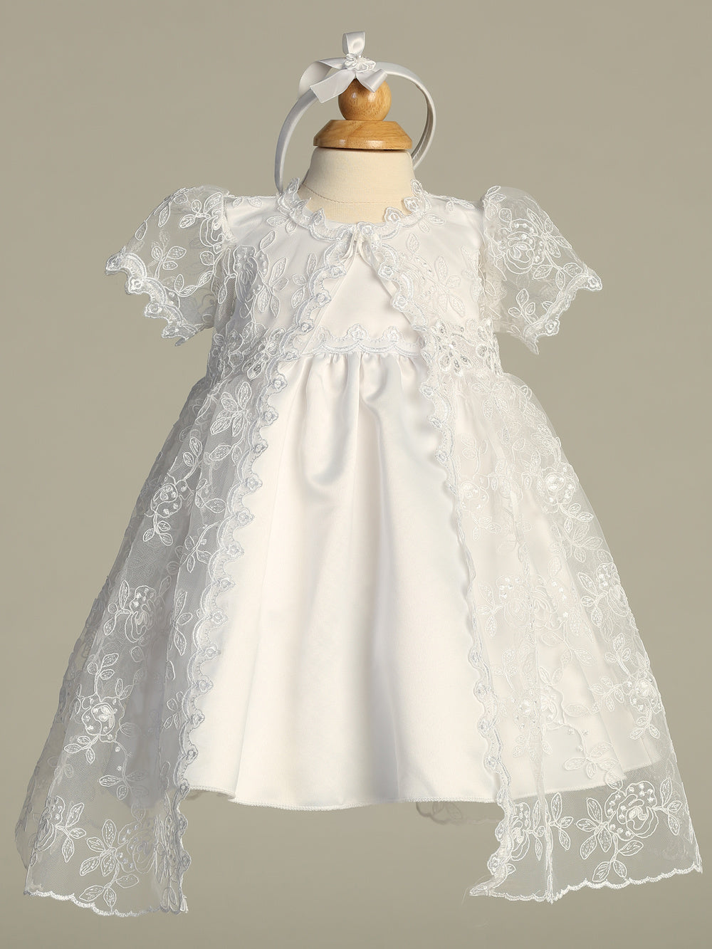 Zara white baptism dress - view 5