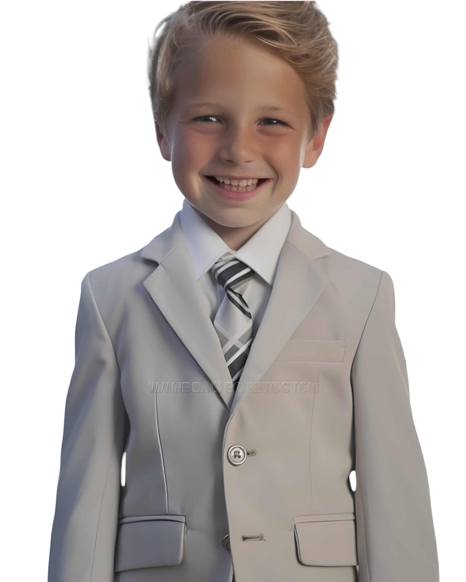 Young elegance personified in the (18) Executive light grey suit.