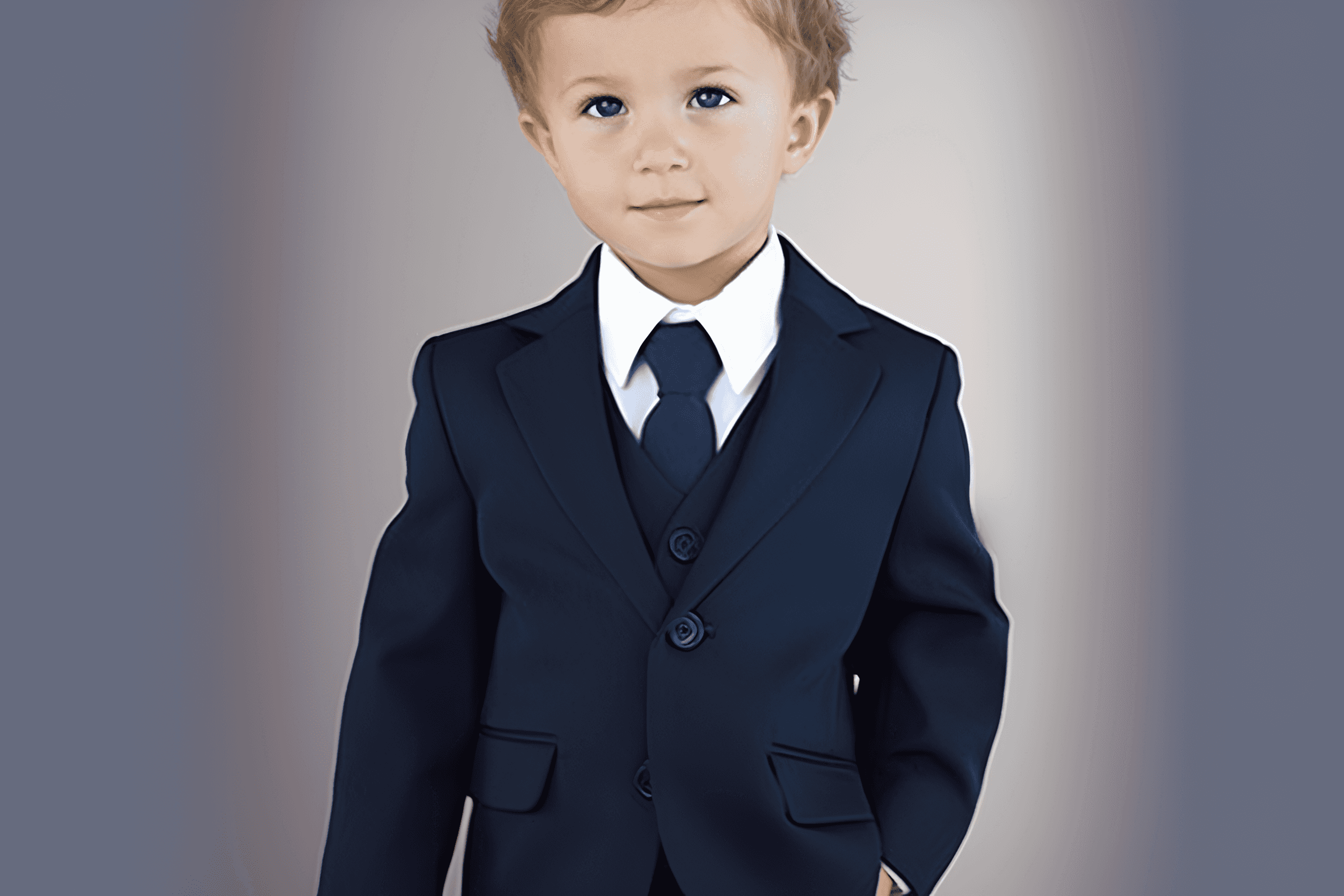 Boys Navy Blue Suits