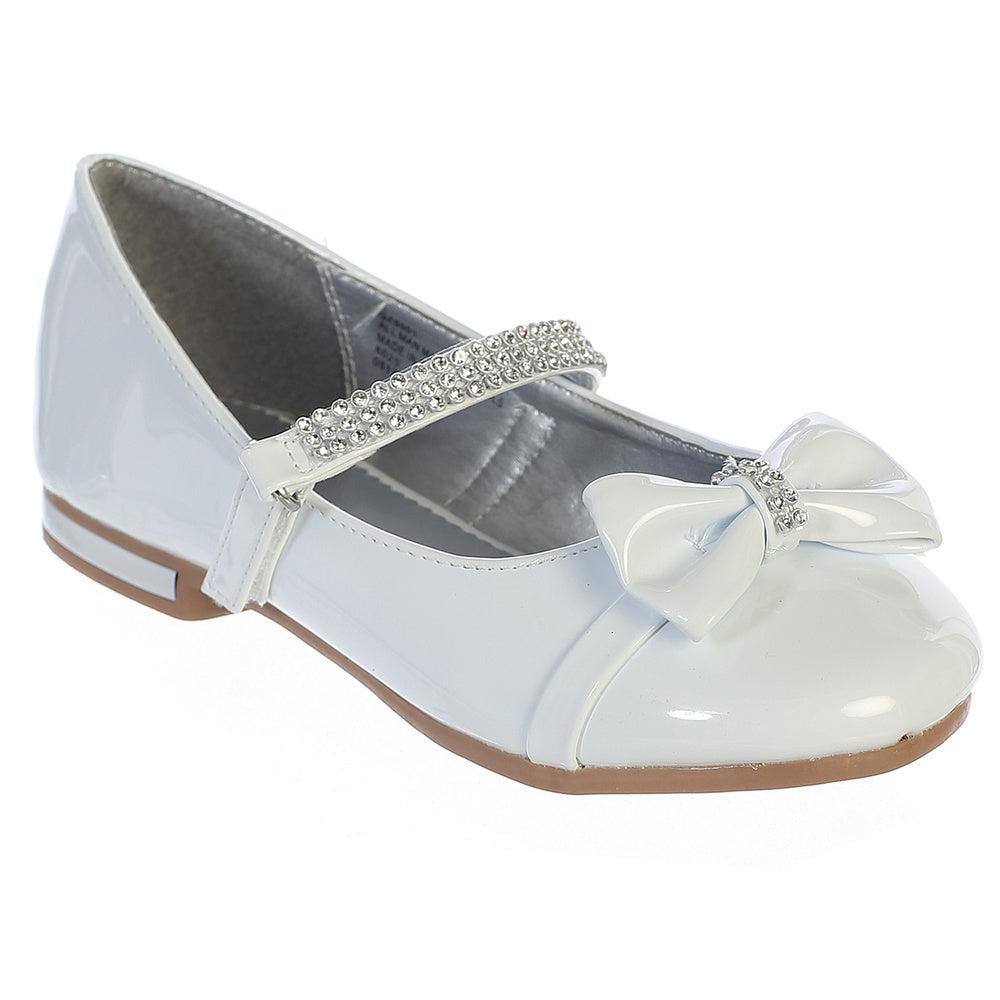 GZ5501 girls occasion flats — GZ5501 Wht Side