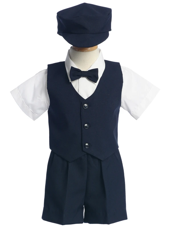 Navy Vest and Shorts Outfit 815 - Malcolm Royce