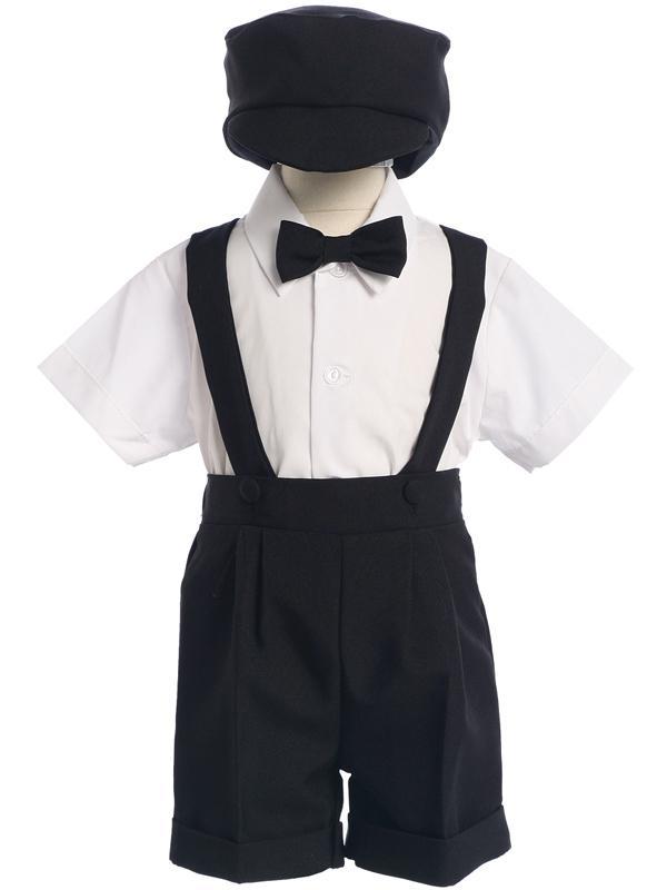 Infants Black Shorts and Suspenders Outfit 850 - Malcolm Royce