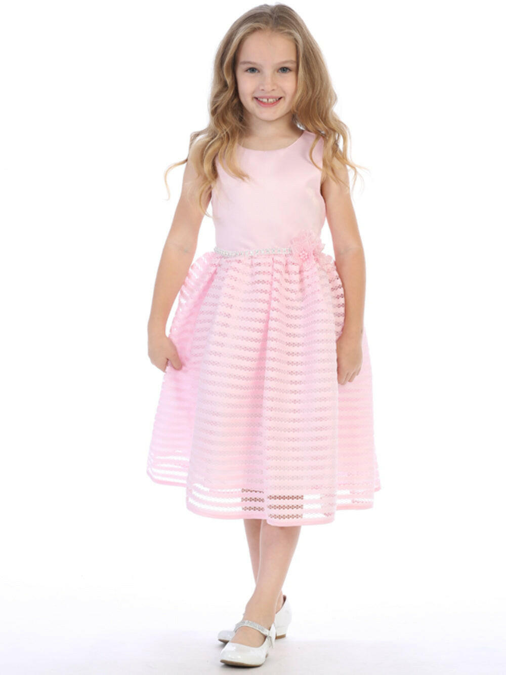 Pink dress with bolero (11), a symphony of sweetness on a flower girl