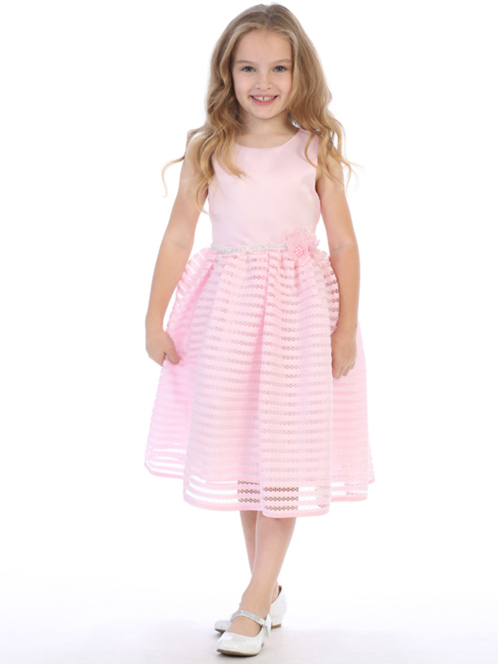 Pink dress with bolero (11), a symphony of sweetness on a flower girl