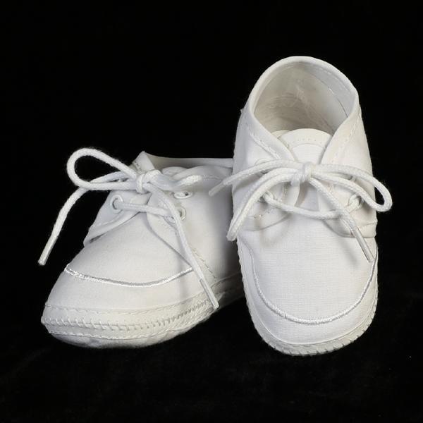 Cotton Boy's Christening Bootie