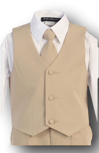 Boys Khaki Suit Classic Formal - Malcolm Royce