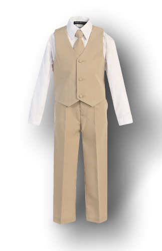 Boys Khaki Suit Classic Formal - Malcolm Royce