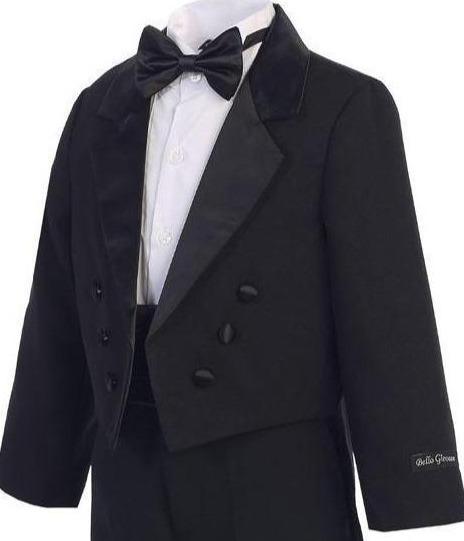 Boys Long Tail Black Tuxedo - Malcolm Royce