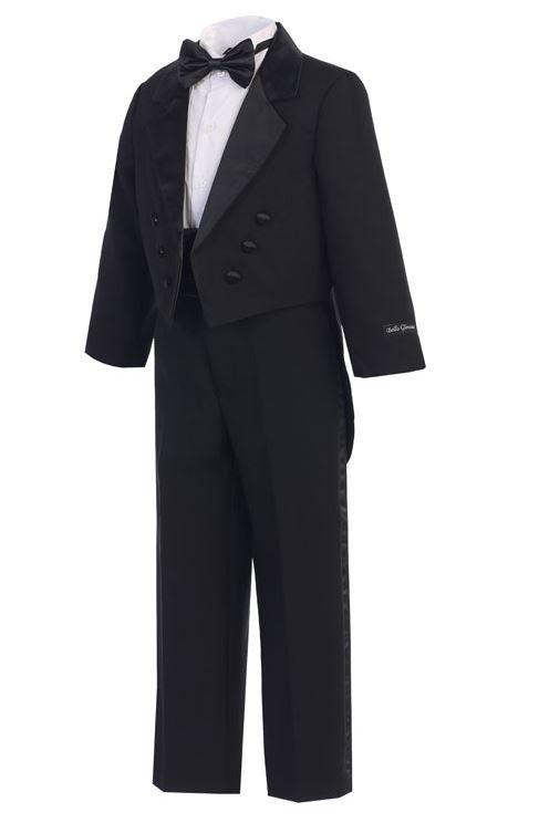 Kids Long Tail Black Tuxedo - Malcolm Royce