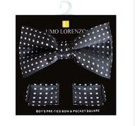 Boys Fancy Bow Tie and Hanky Set - Malcolm Royce